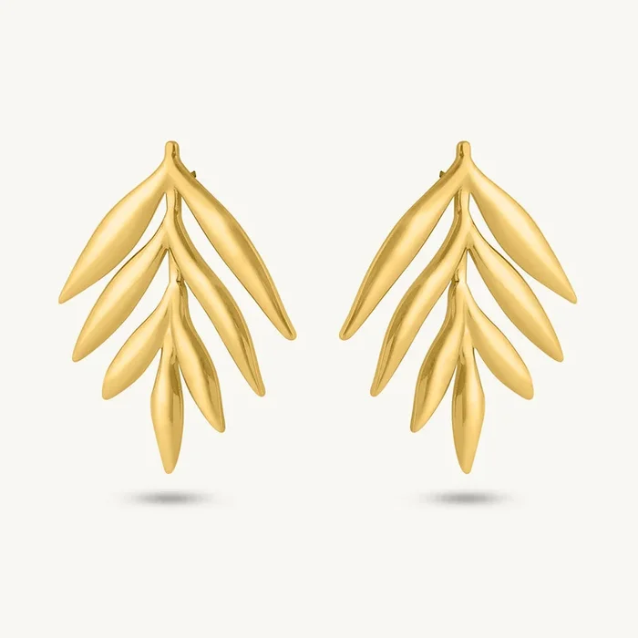 Falling Leave Stud Earring