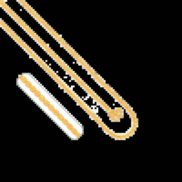 Fancy 20″ Chain in 22K Gold