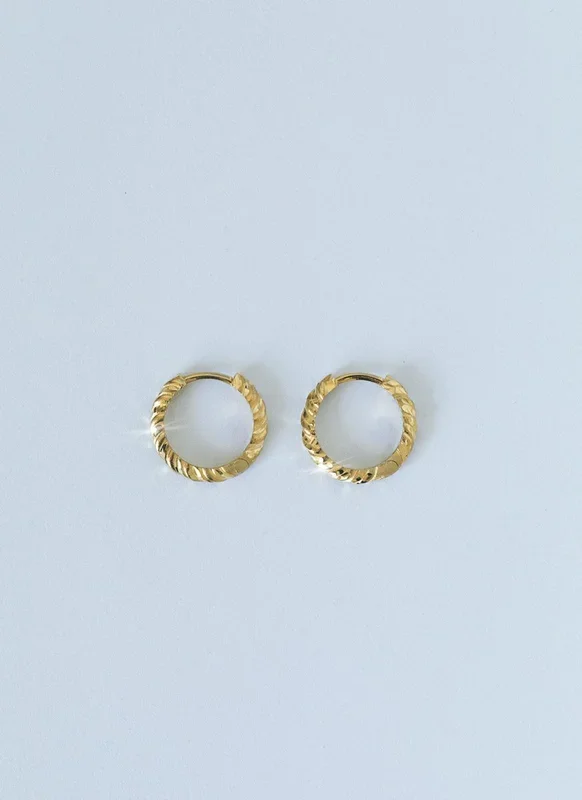 Faye twist earrings 14k gold