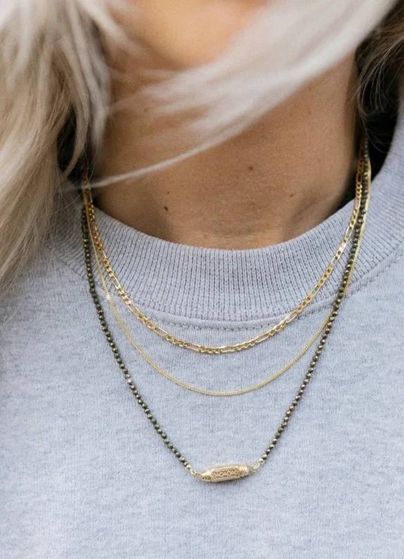 Figaro 2.7mm ketting 14k goud