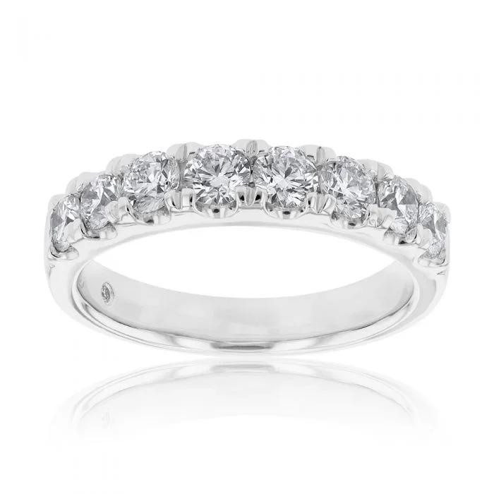 Flawless Cut Platinum 1 Carat Diamond Eternity Band