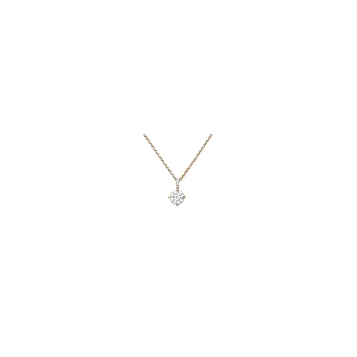 Flirt necklace in rose gold and diamonds | LEPAGE