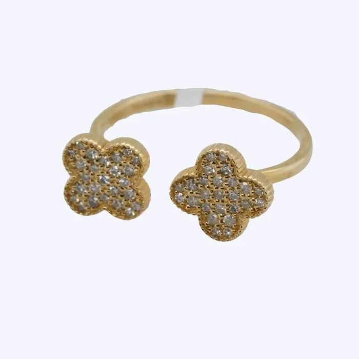 Flor De Lis Double Ring