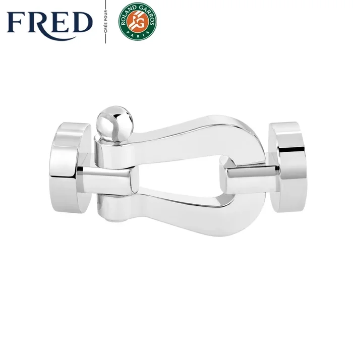 Force 10 buckle white gold mandarin garnet | FRED X ROLAND-GARROS
