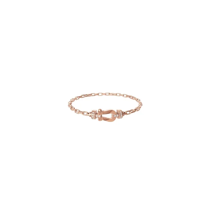 Force 10 FRED bracelet gold rose gold diamond cable links | Lepage Official Retailer