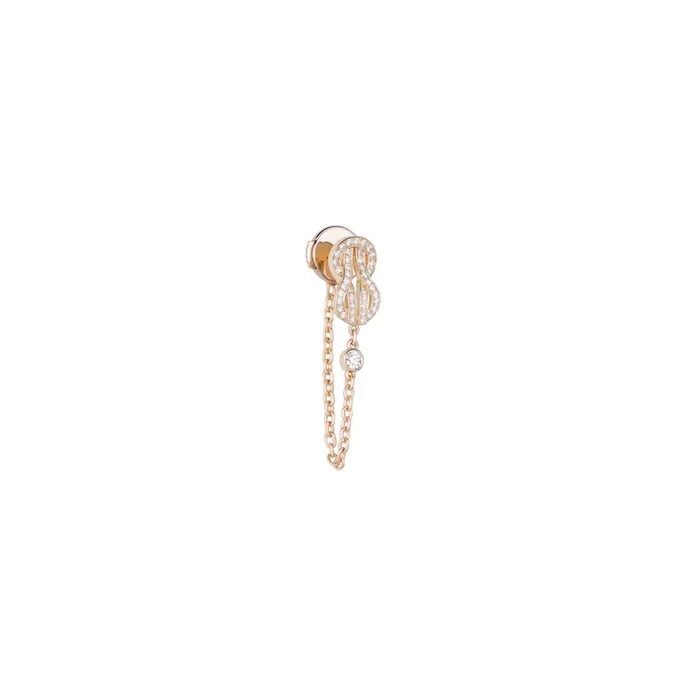 Fred Chance Infinie earring in rose gold and diamonds | LEPAGE