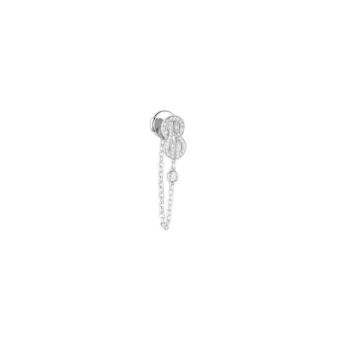 Fred Chance Infinie earring in white gold and diamonds | LEPAGE