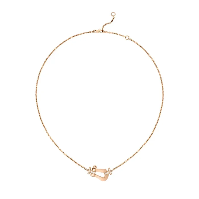 Fred Chance Infinie necklace, large model, in rose gold and diamonds | LEPAGE