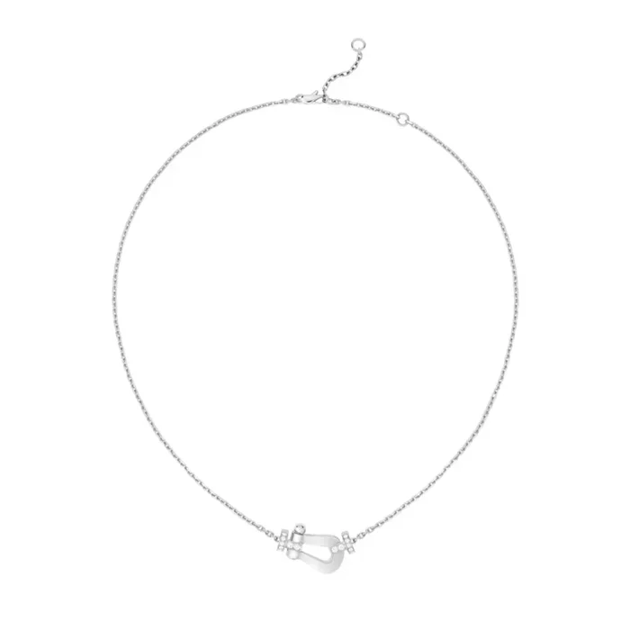 Fred Chance Infinie necklace, large model, in white gold and diamonds | LEPAGE