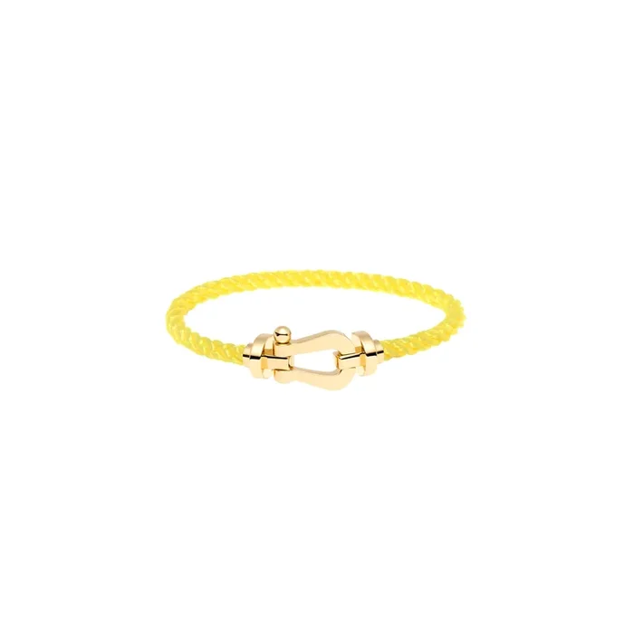 FRED Force 10 bracelet yellow gold fluorescent yellow cable | Lepage