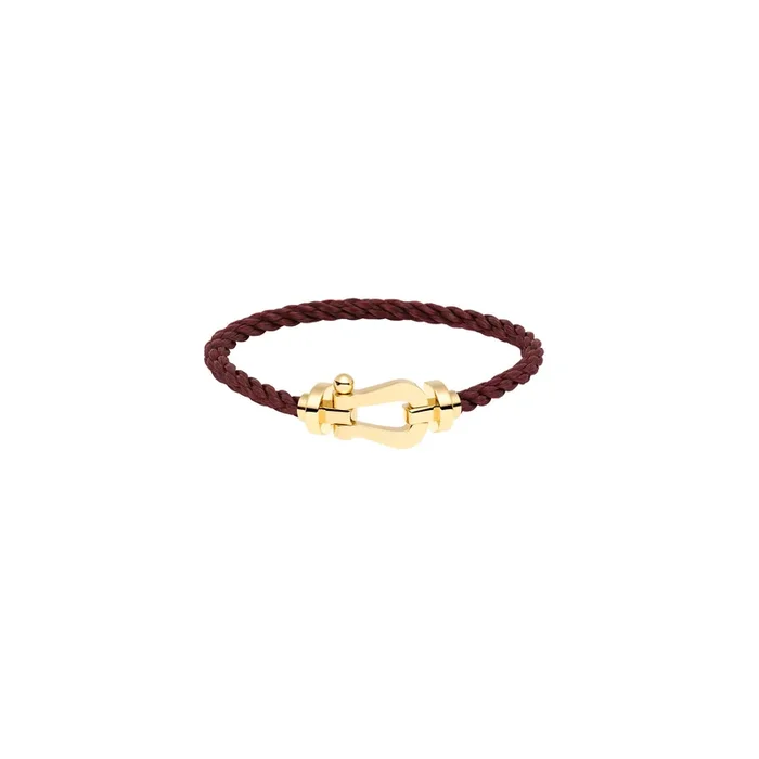 FRED Force 10 bracelet yellow gold garnet cable | Lepage