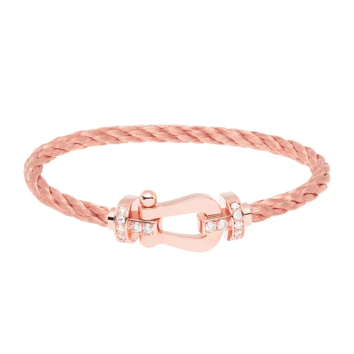 Fred Force 10 large model bracelet in rose gold and diamonds – Lepage