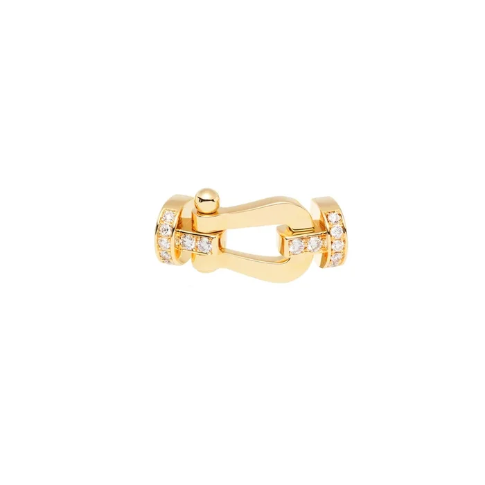 FRED Force 10 LM buckle yellow gold diamonds | Lepage