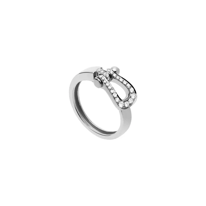Fred Force 10 Medium Ring in White Gold and Diamonds – Lepage