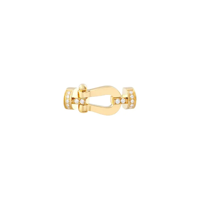 FRED Force 10 MM buckle yellow gold diamonds | Lepage