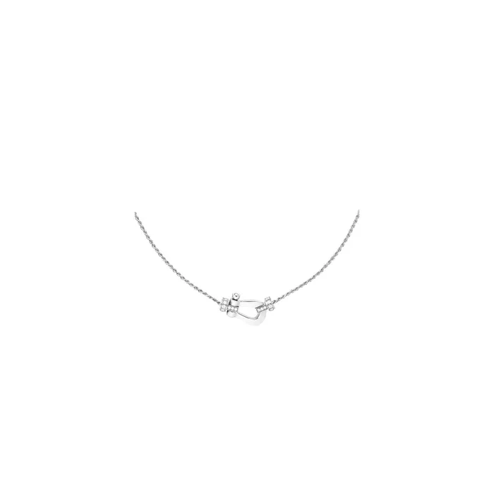 FRED Force 10 MM necklace white gold diamonds | Lepage