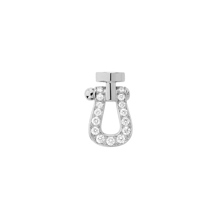 Fred Force 10 Small model right earring in white gold and diamonds – Lepage