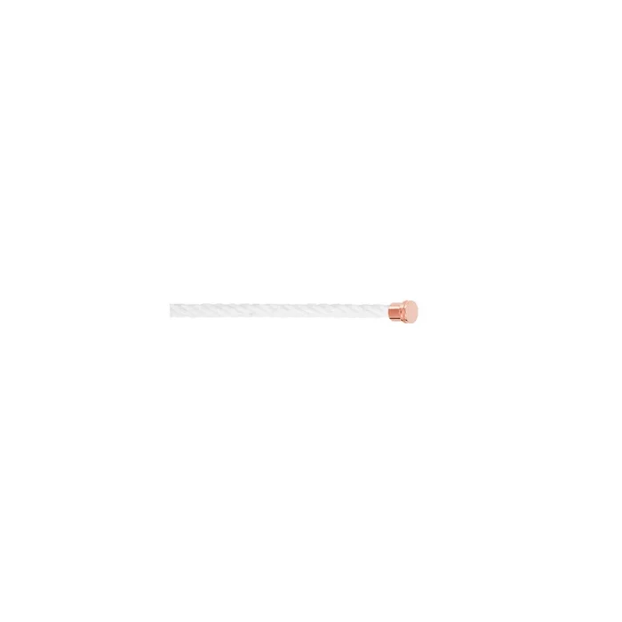 Fred Force 10 White Medium Rose Gold plated steel cable – Lepage