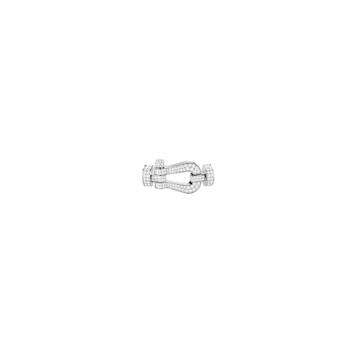 FRED Force 10 XL buckle in white gold and diamonds | Lepage official retailer