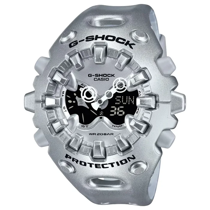 G-Shock Analog/Digital GA-V01 Series Silver Tone Watch