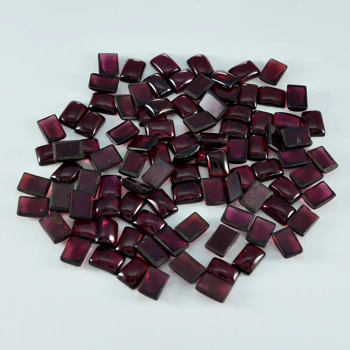 Garnet 10PC Tiny 3×5 MM Emerald Cabochon Red Superior semi Precious Gems