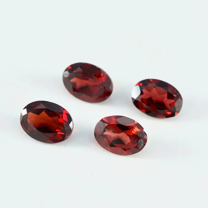 Garnet 1PC Large 8×12 MM Oval Faceted Red Fine Semi Precious Gems