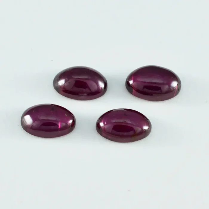 Garnet 1PC Medium 8×10 MM Oval Cabochon Red Polished semi Precious Loose Gemstones