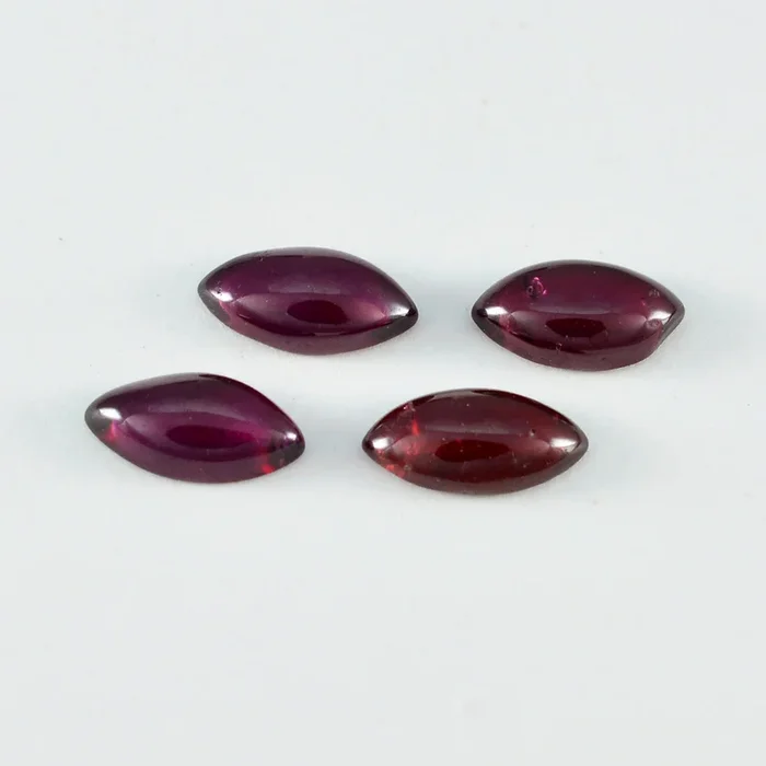 Garnet 1PC Small 6×12 MM Marquise Cabochon Red Fine semi Precious Loose Gemstone