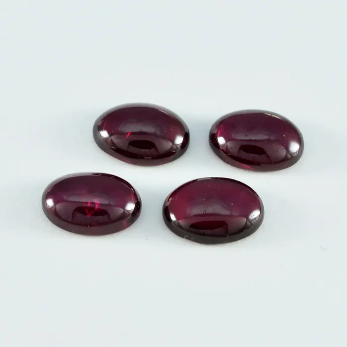 Garnet 1PC Small 7×9 MM Oval Cabochon Red Brilliant semi Precious Loose Gems