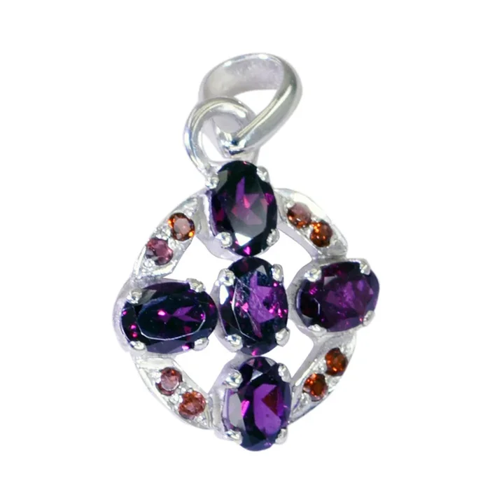 Garnet Featherlight Australian 925 Silver multiple Florencia Eternity Red Pendant Jewelry