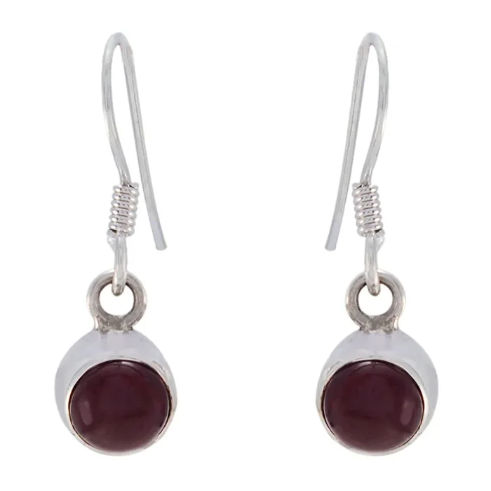 Garnet French Addison multiple Dangle Red 925 Sterling Silver Earring