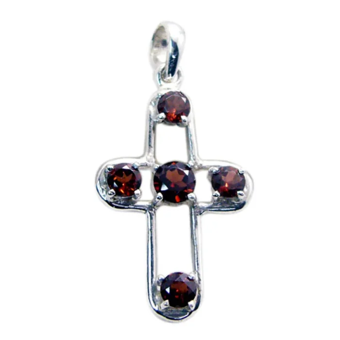 Garnet Whisper-thin Latin American 92.5 Silver quarter Genesis Heart Red Pendant Jewellery
