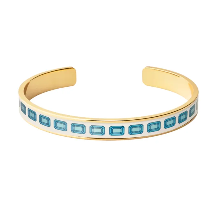 GEM Bangle – Turquoise Blue