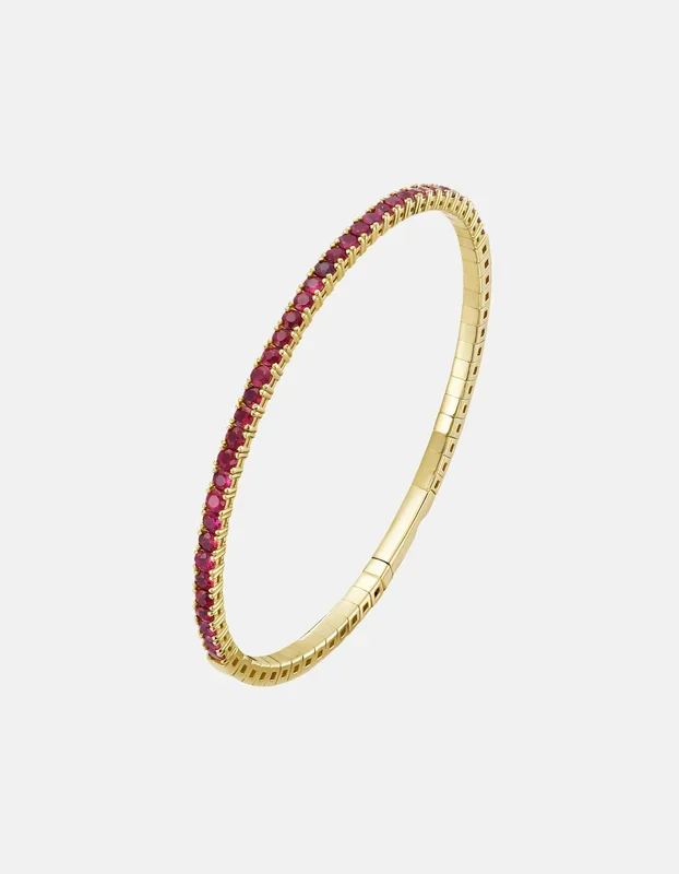 Gemstone Flexible Bangle
