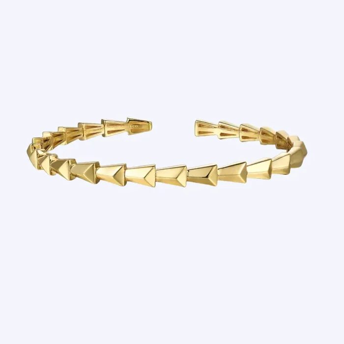 Geometric Open Bangle