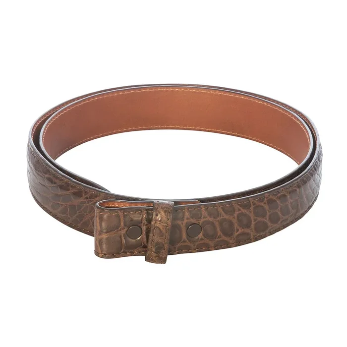 George Campsen Original Brown Alligator Belt Strap 1-1/8″