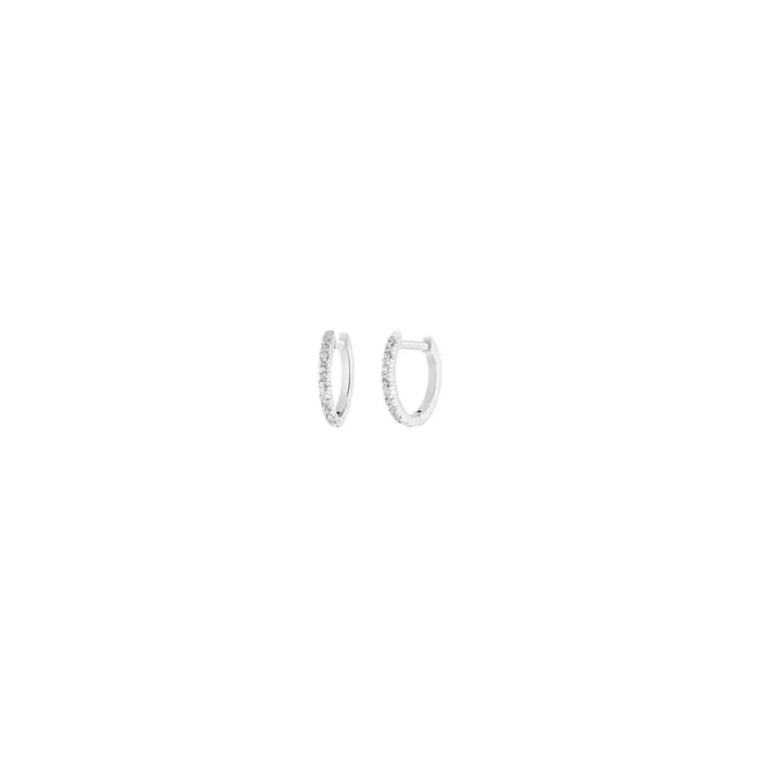 Ginette NY Be Mine earrings in white gold and diamonds – Lepage
