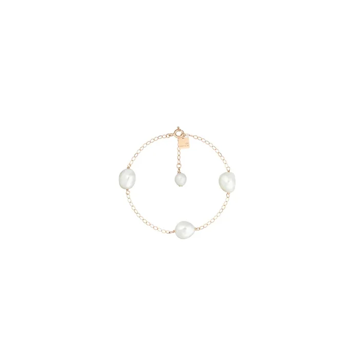 Ginette NY bracelet in pink gold and pearls – Lepage