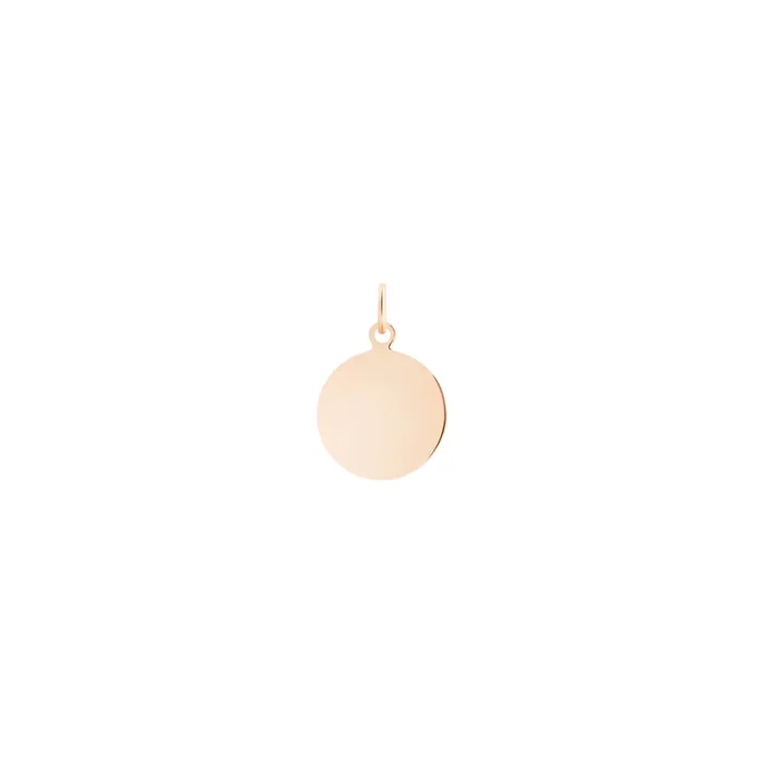 Ginette NY Mini disc charm pendant in rose gold – Lepage