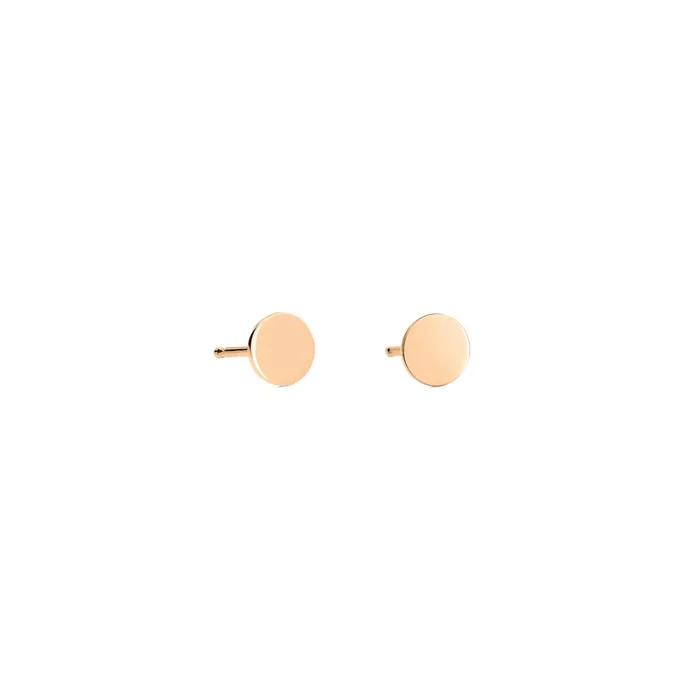 Ginette NY Mini Ever Disc earrings in rose gold BOMEV – Lepage