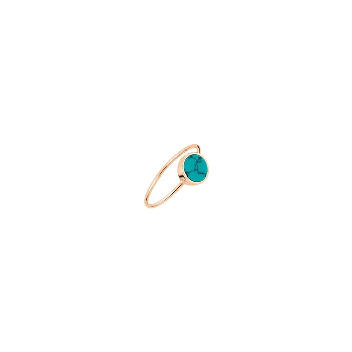 Ginette NY Mini Ever Disc ring pink gold turquoise REVET – Lepage