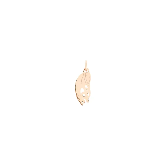 Ginette NY Mini panther charm pendant in rose gold – Lepage