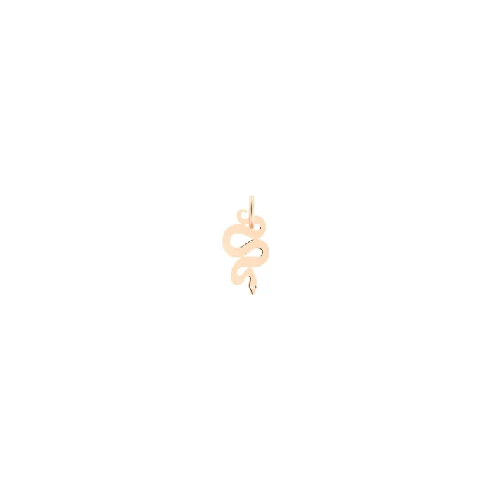 Ginette NY Mini snake charm pendant in rose gold – Lepage