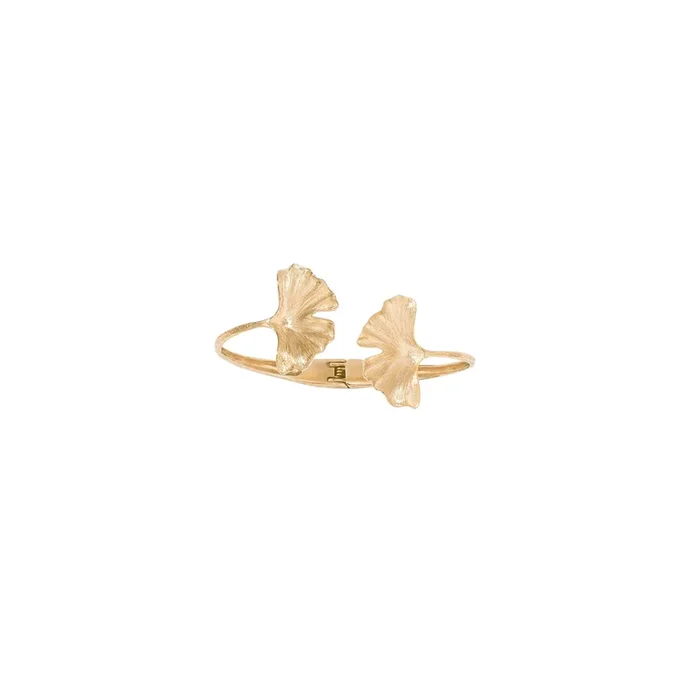 Ginkgo bracelet Aurélie Bidermann in yellow gold GINBR01 – Lepage