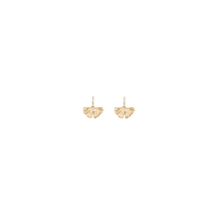 Ginkgo earrings Aurélie Bidermann in yellow gold – Lepage