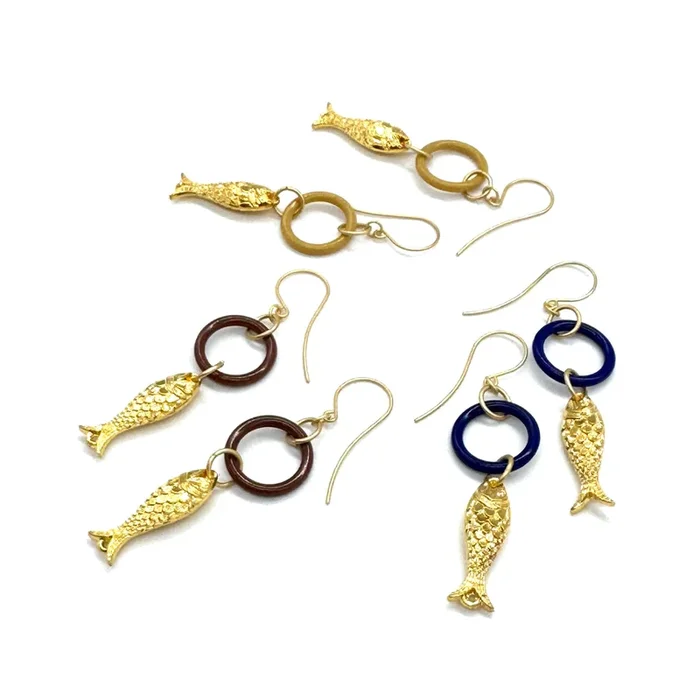 Gold A-Lure’ing Fish Earrings