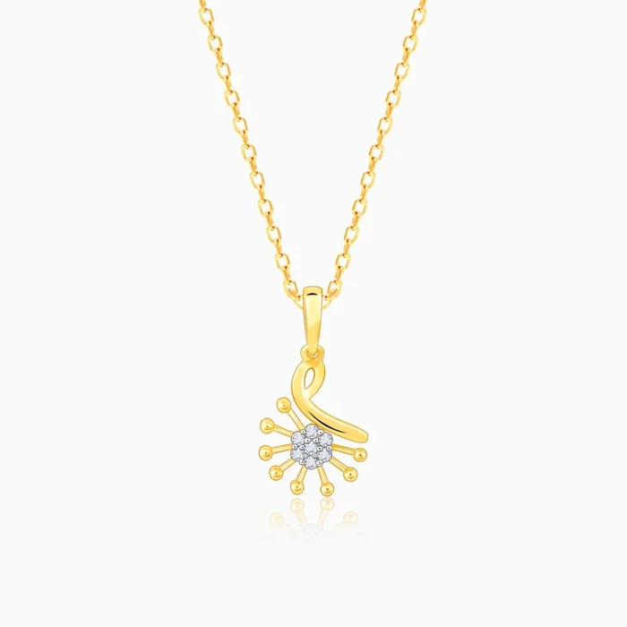 Gold Aurora’s Shine Diamond Pendant