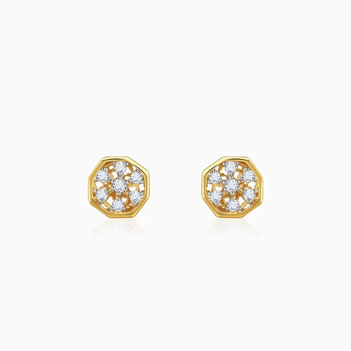 Gold Bloom Lab Grown Diamond Studs