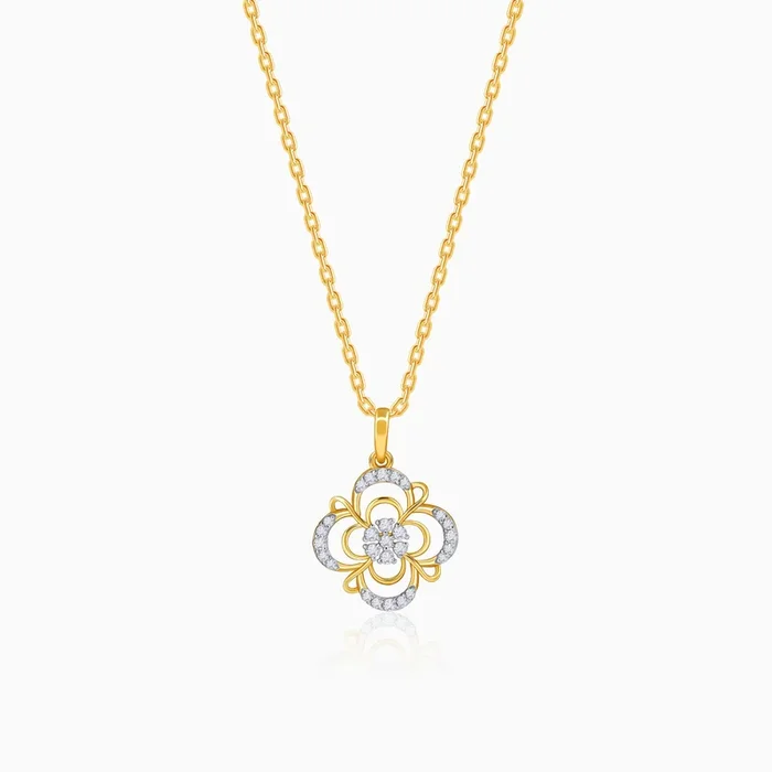 Gold Blossom Twist Lab Grown Diamond