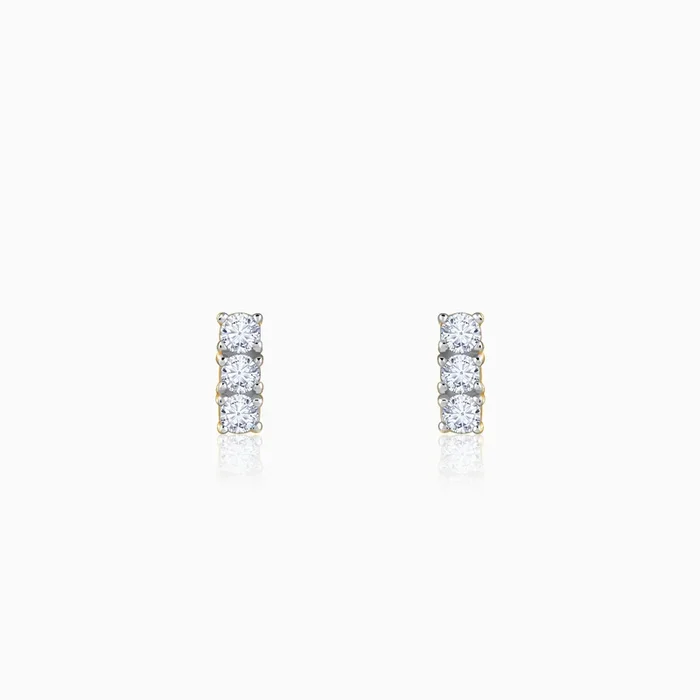Gold Classic Line Lab Grown Diamond Earrings